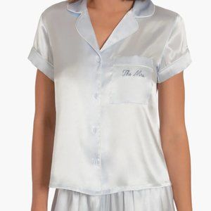 NWT - THE MRS -SILKY SATIN PJ SET (TOP & SHORTS)